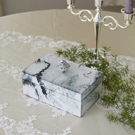 ボックス 中 ホワイトマーブル柄サムネイル1